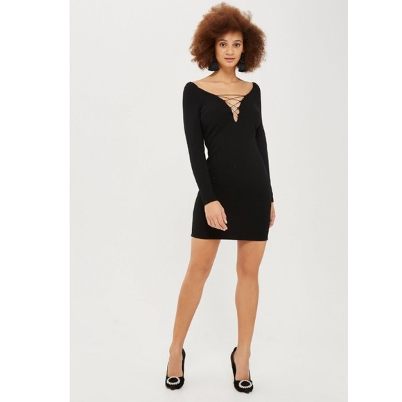 Topshop | Dresses | New Topshop Plunge Laceup Mini Bodycon Dress | Poshmark Topshop | Dresses | New Topshop Plunge Laceup Mini Bodycon Dress | Poshmark